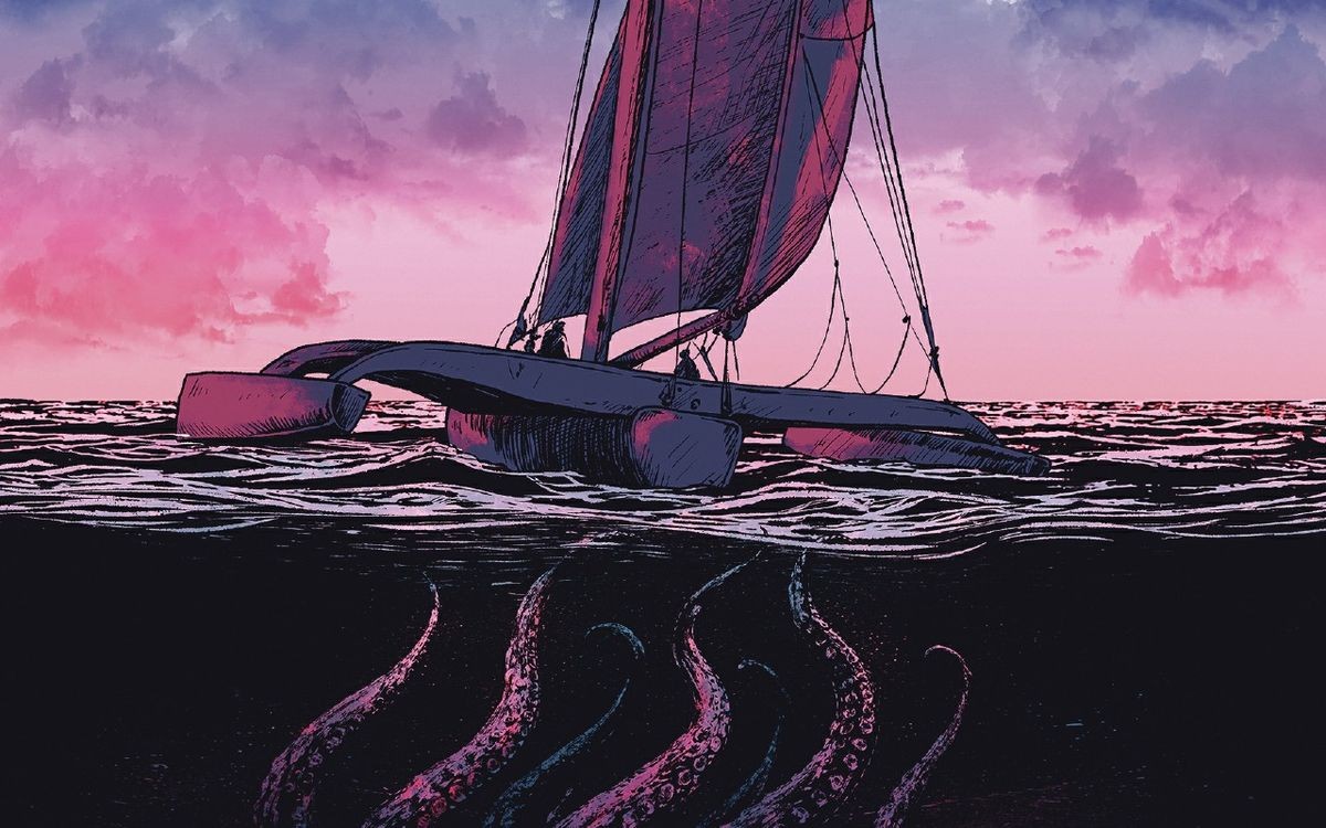 <h1>Kersauson contre le kraken : quand le calmar géant attaque le trimaran des patriotes</h1>